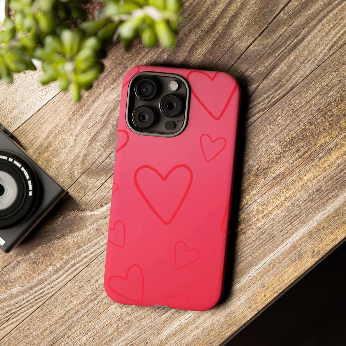 Hearts Red Tough Cases