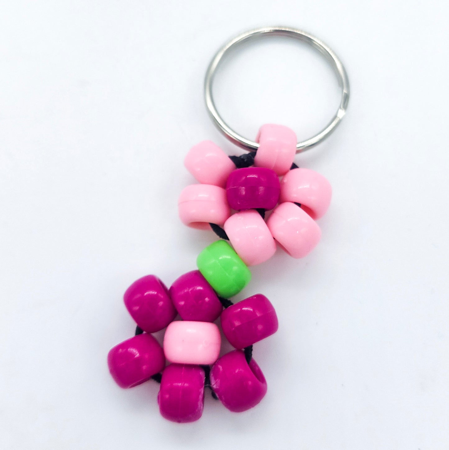 Beaded Flower Keychains