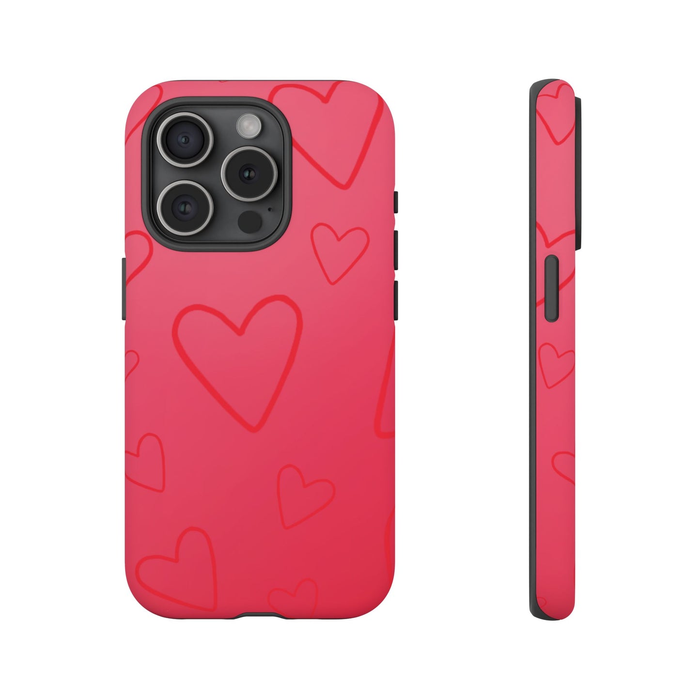 Hearts Red Tough Cases