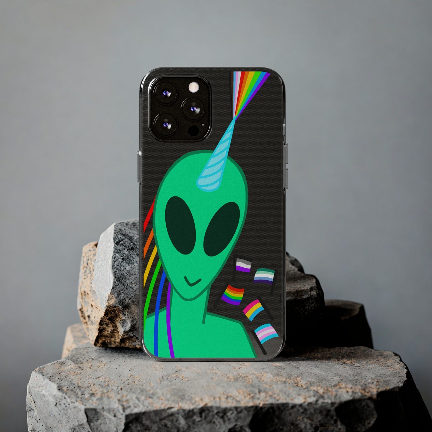 Gay Alien Clear Soft Phone Cases