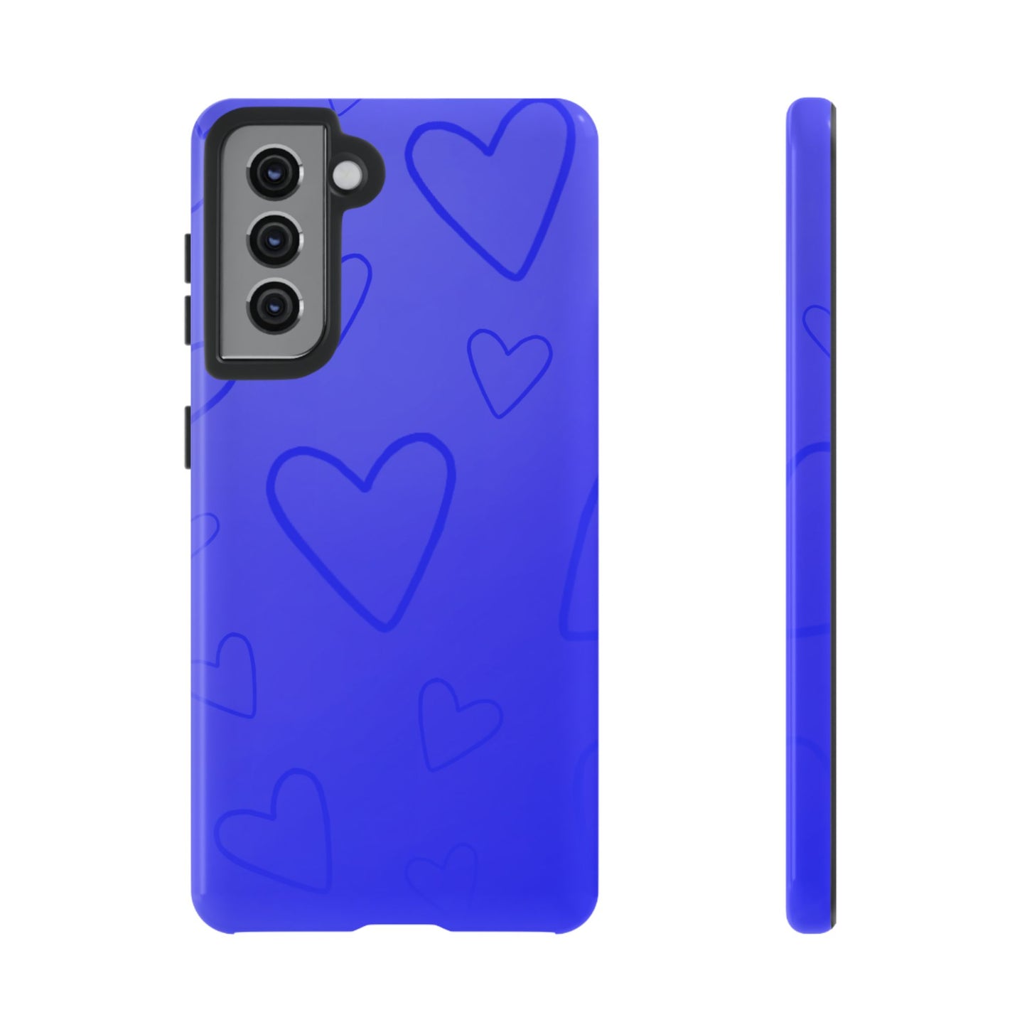 Hearts Blue Tough Cases