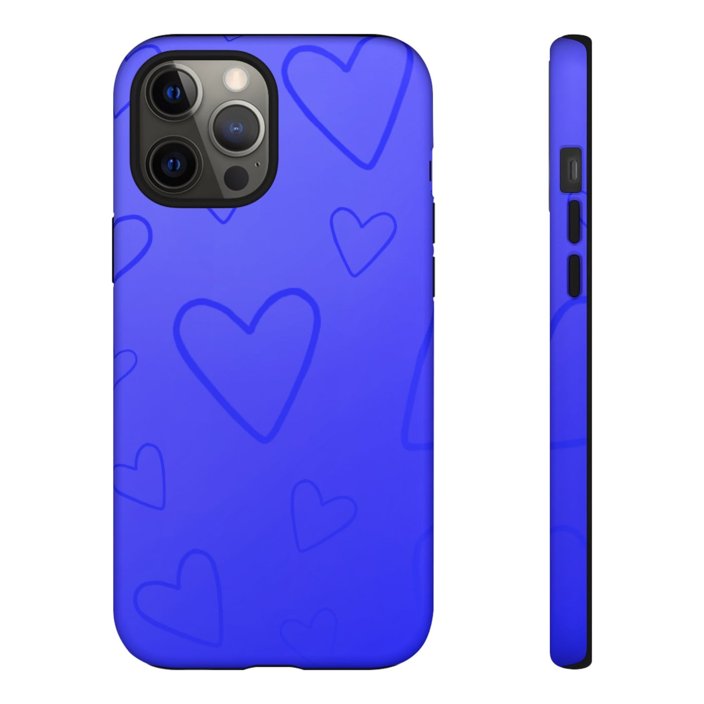 Hearts Blue Tough Cases