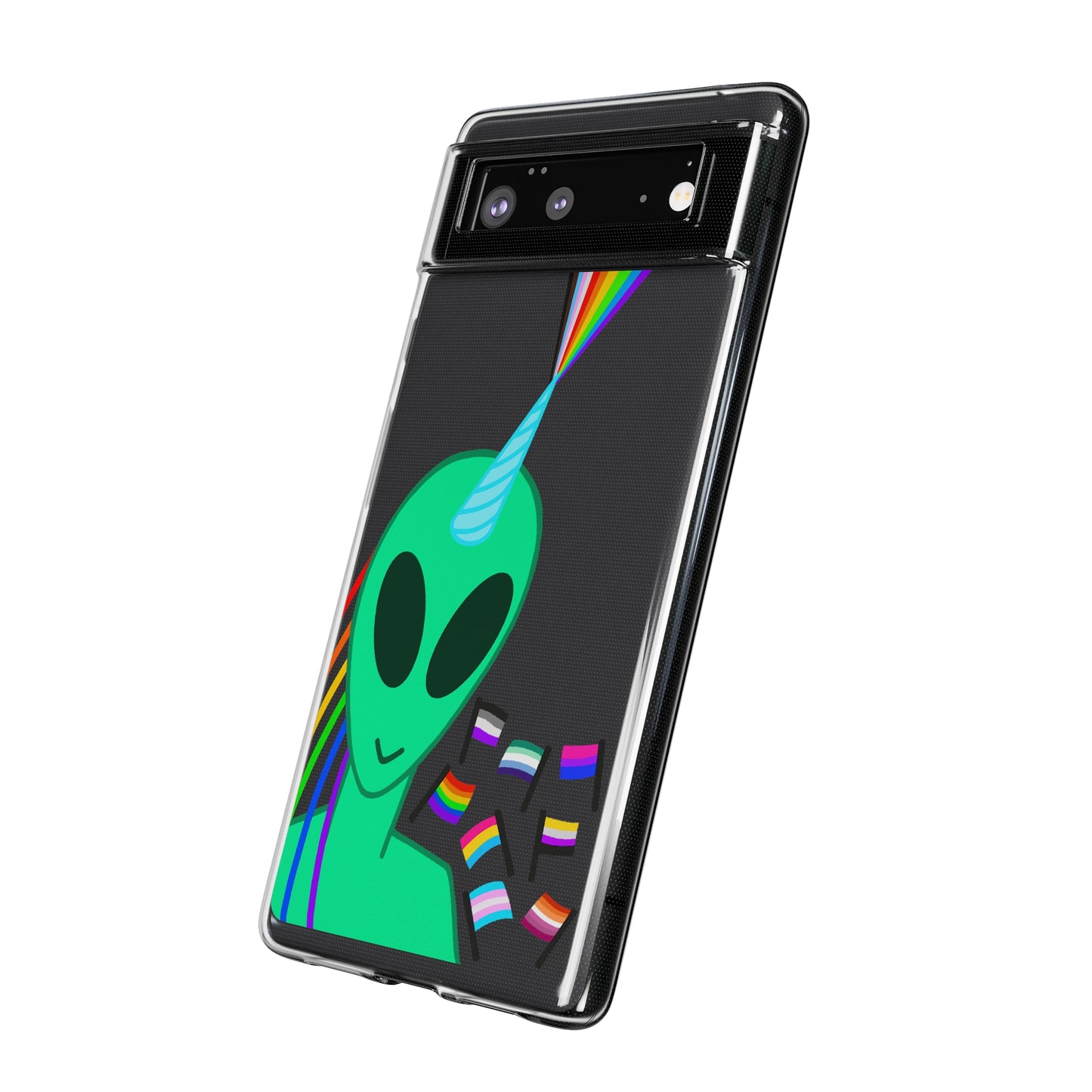 Gay Alien Clear Soft Phone Cases