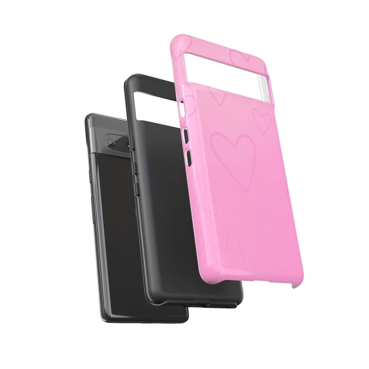 Hearts Pink Tough Cases