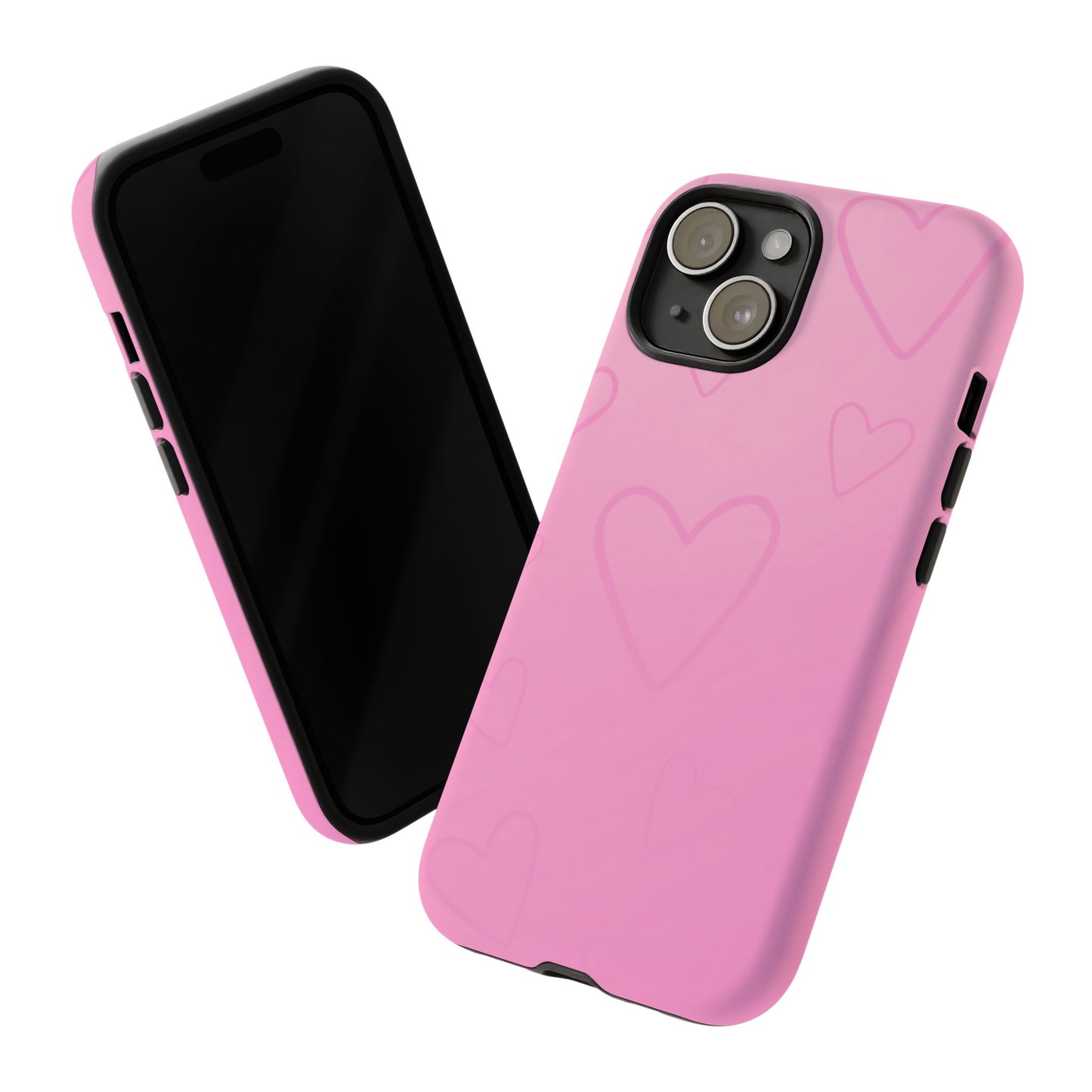 Hearts Pink Tough Cases