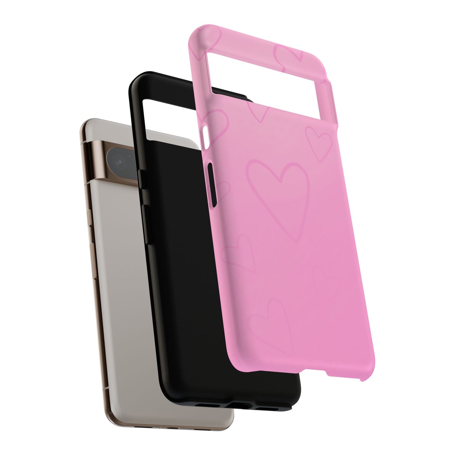 Hearts Pink Tough Cases