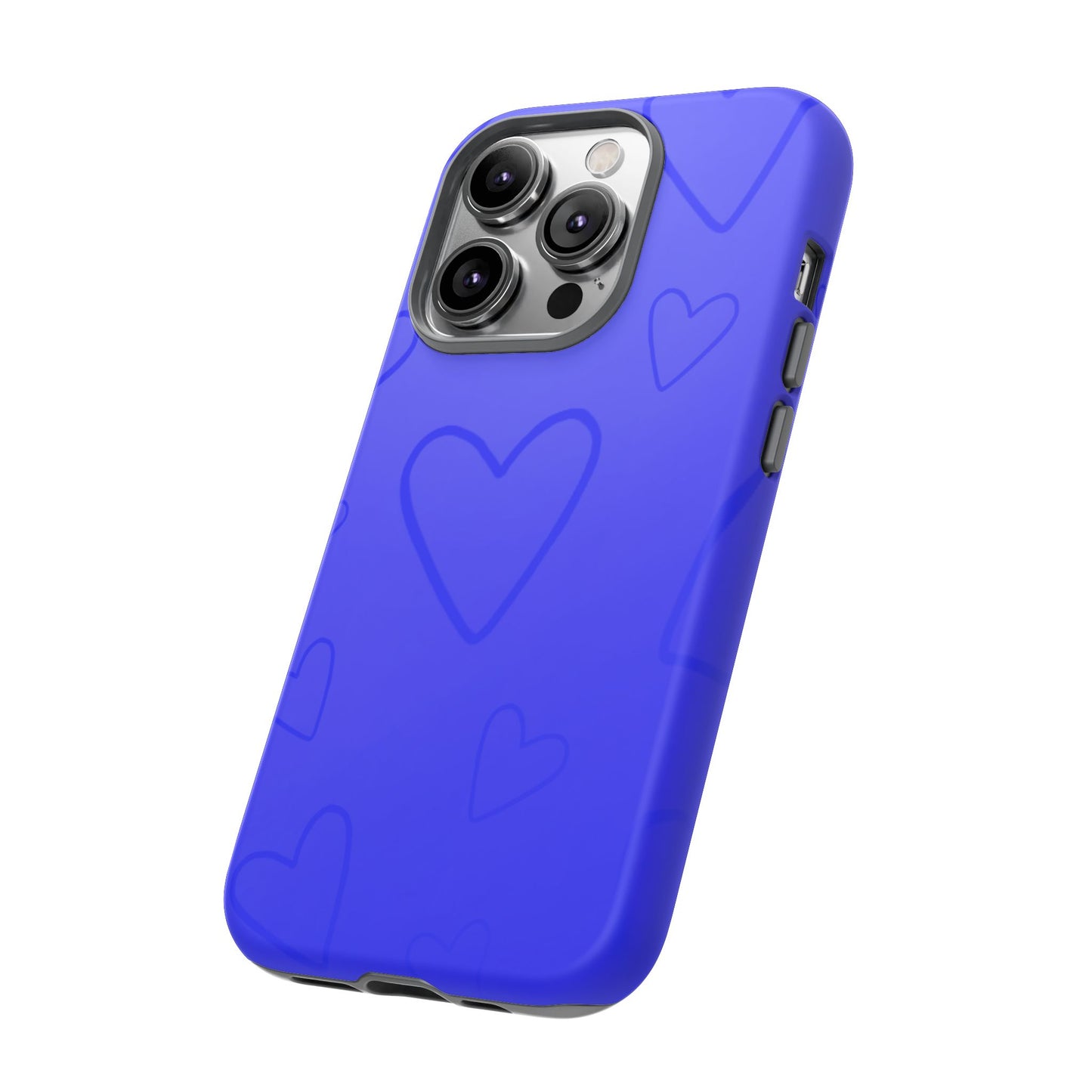 Hearts Blue Tough Cases