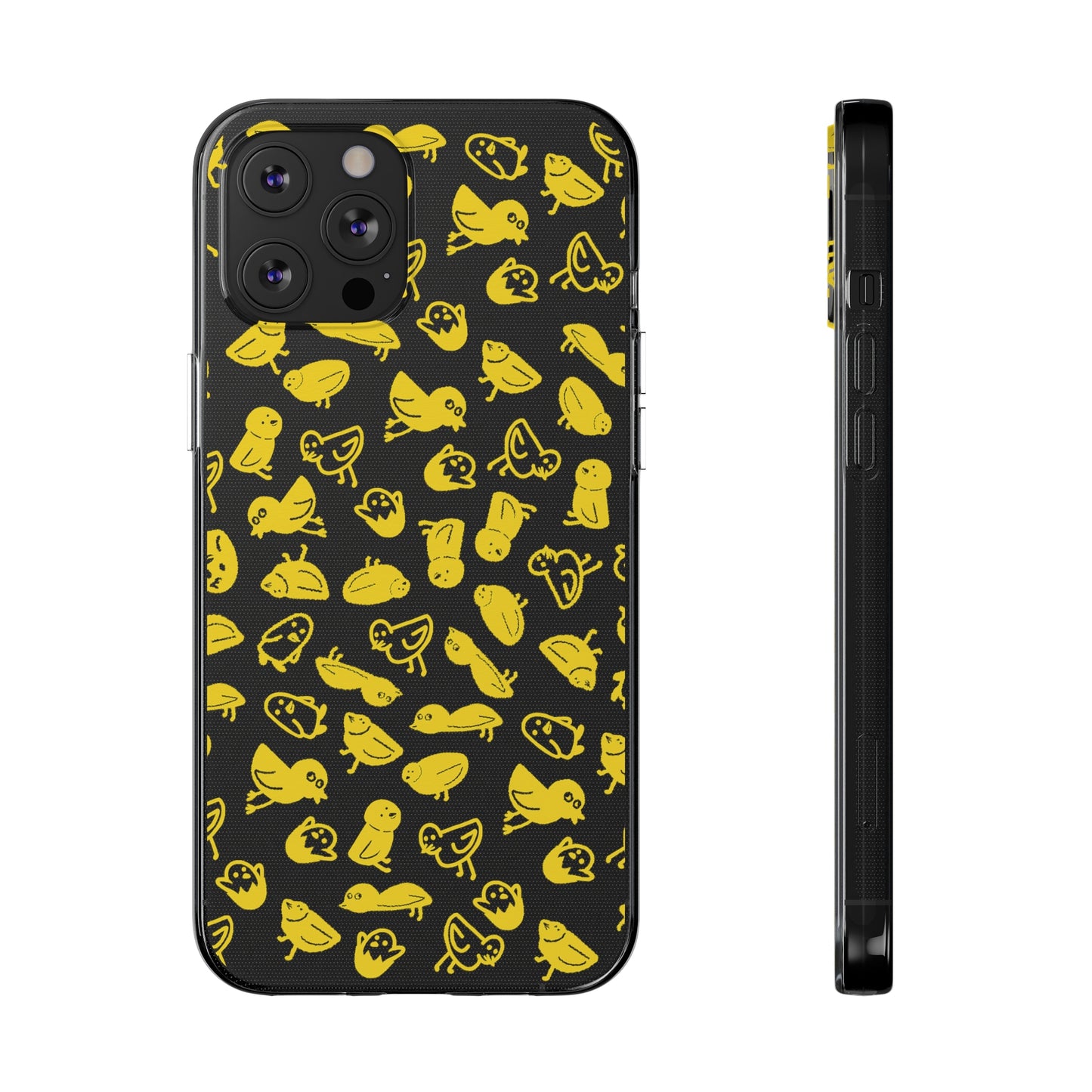 Silly Birds Clear Soft Phone Cases