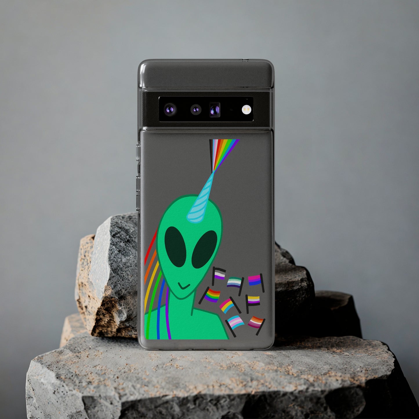 Gay Alien Clear Soft Phone Cases