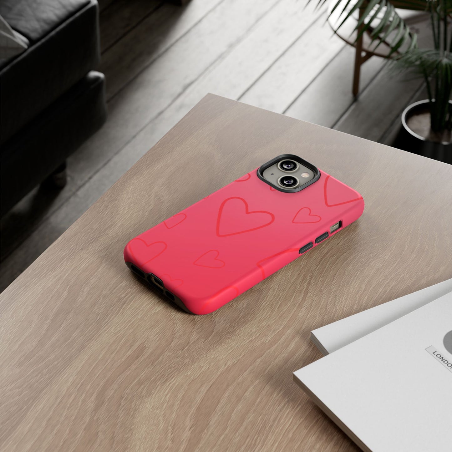 Hearts Red Tough Cases