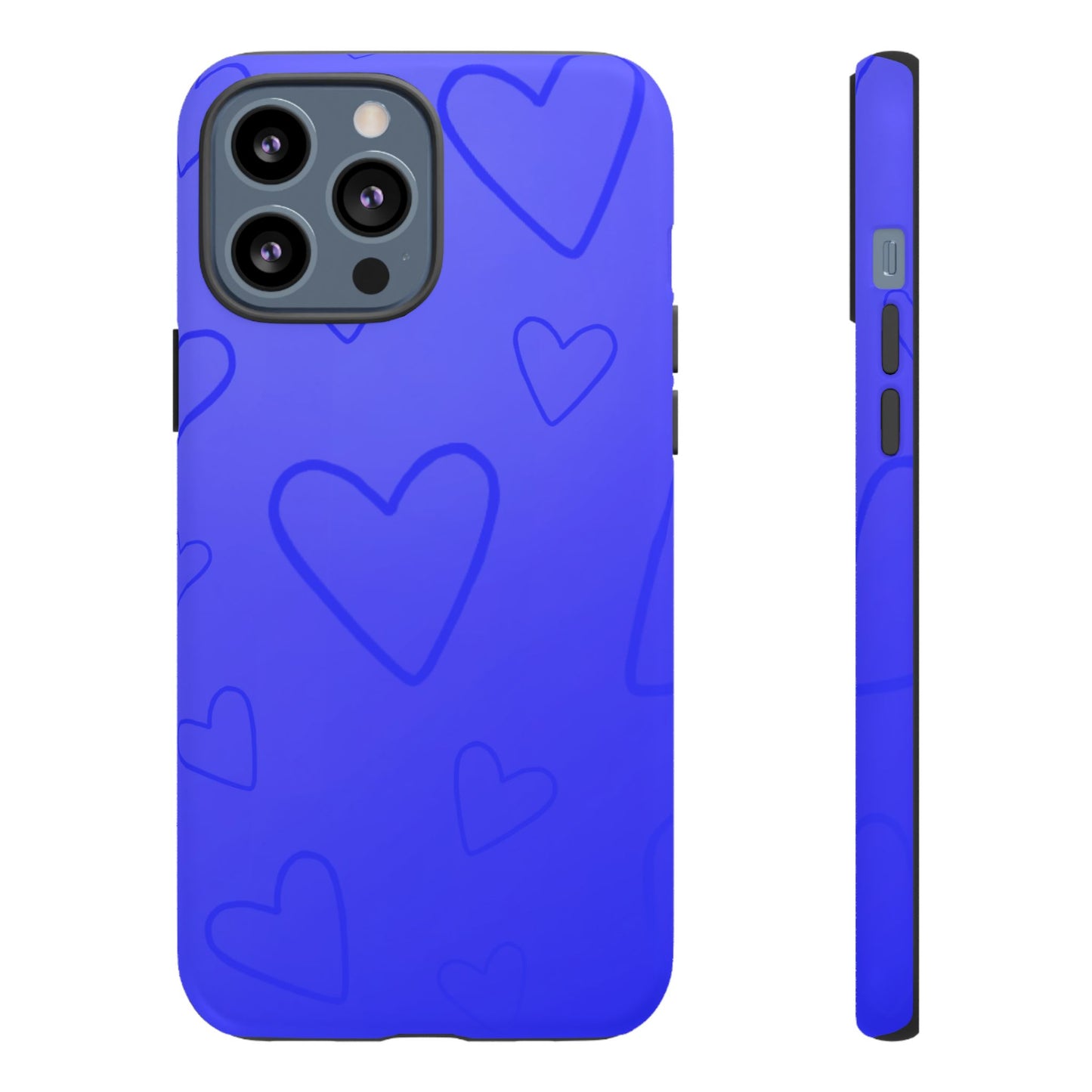 Hearts Blue Tough Cases