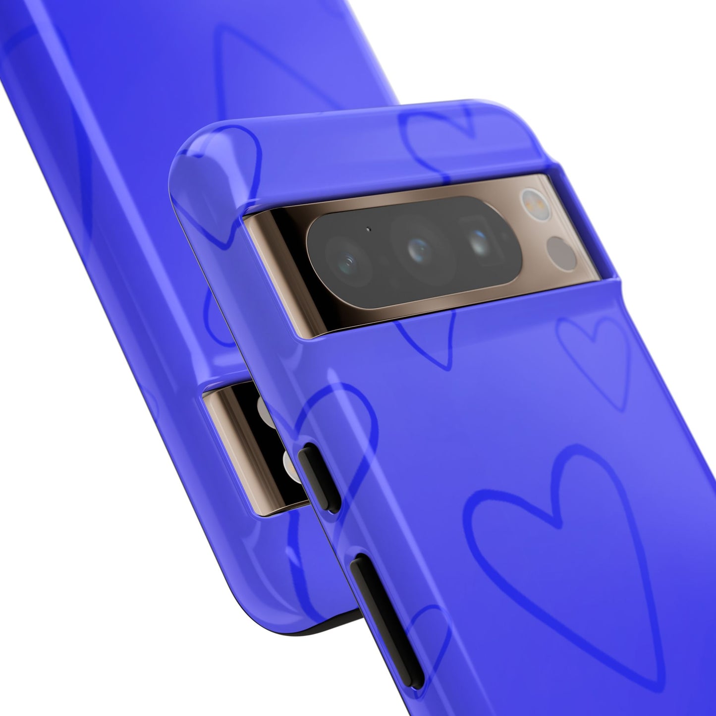 Hearts Blue Tough Cases