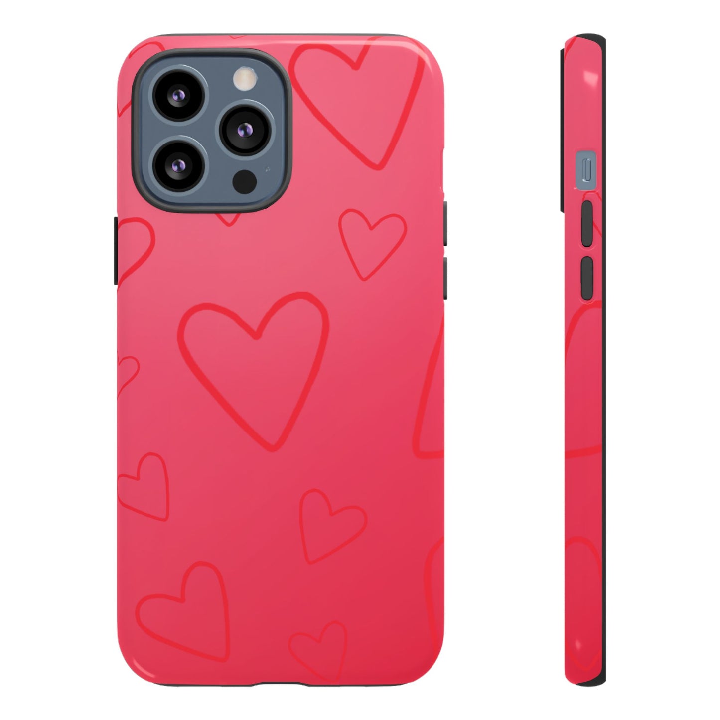 Hearts Red Tough Cases