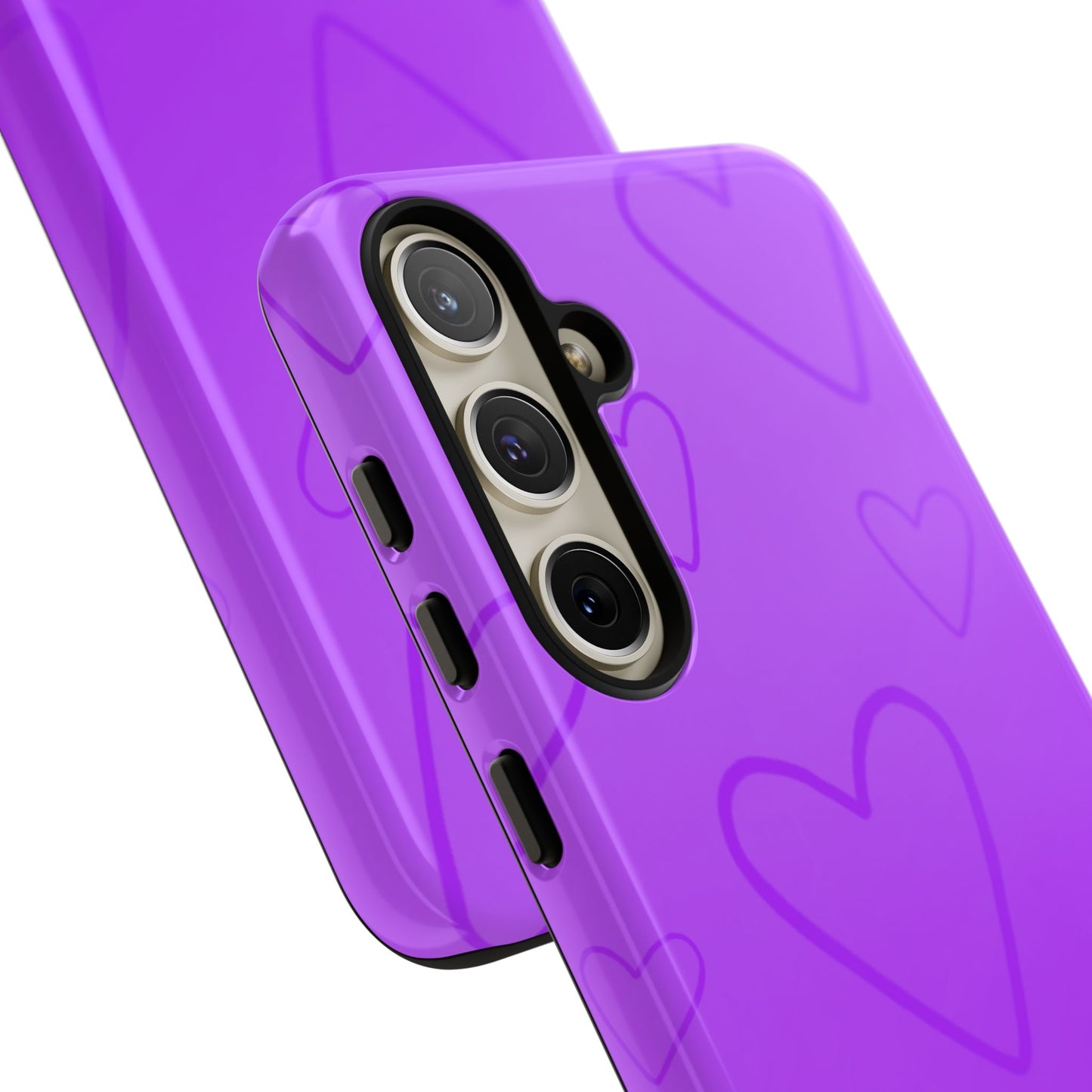 Hearts Purple Tough Cases