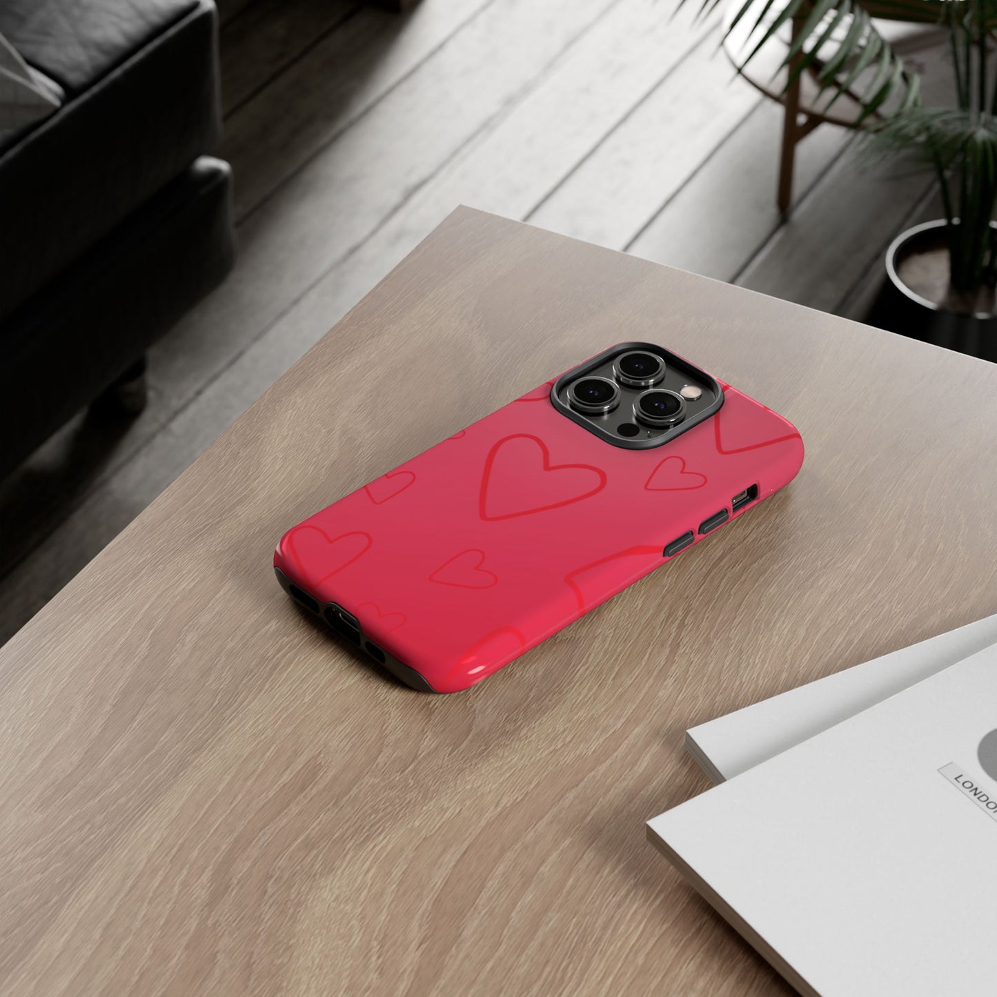 Hearts Red Tough Cases