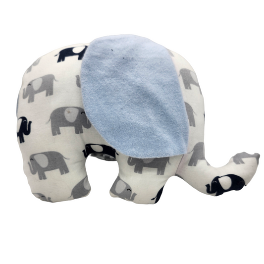 Blue Elephant Stuffy: Handsewn Stuffed Animal