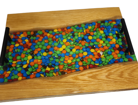 M&Ms Charcuterie Board: Resin-Preserved Candy