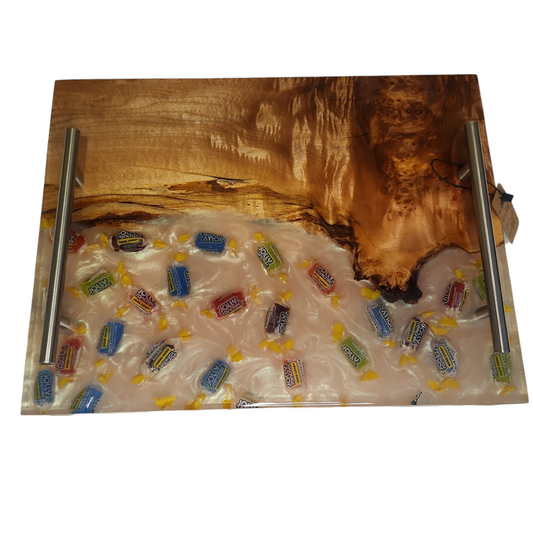 Jolly Rancher Charcuterie Board: Candy in Pearlescent Resin