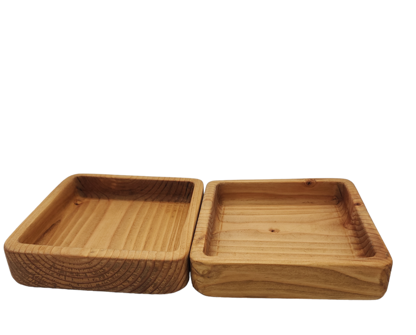 Square Pine Dish: Rustic Home Decor