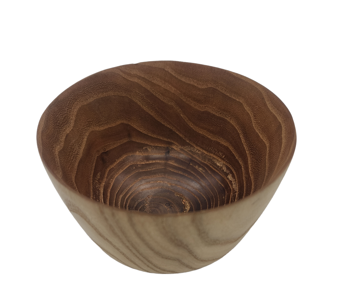 Small Decorative Elm Bowl: Rustic Home Decor