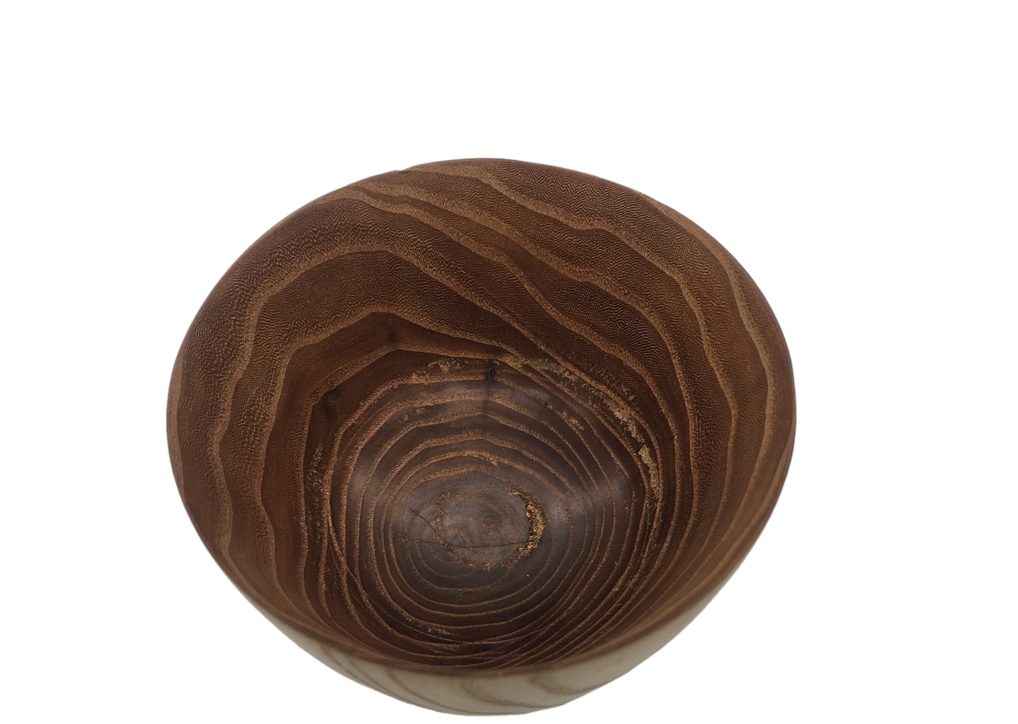 Small Decorative Elm Bowl: Rustic Home Decor