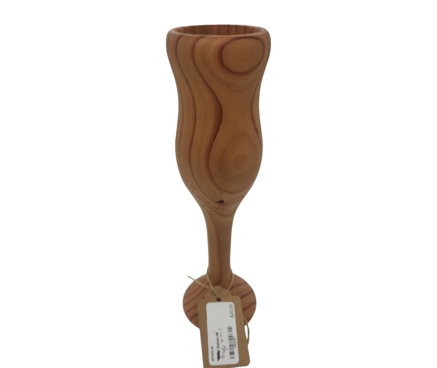 Decorative Hand-Turned Wooden Goblet: Home or Altar Decor