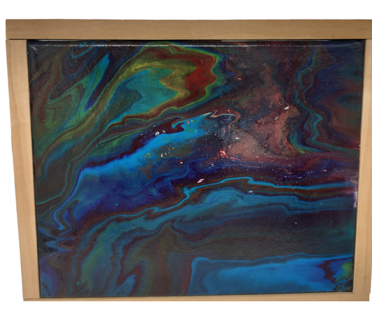 Oil Spill Paint Pour