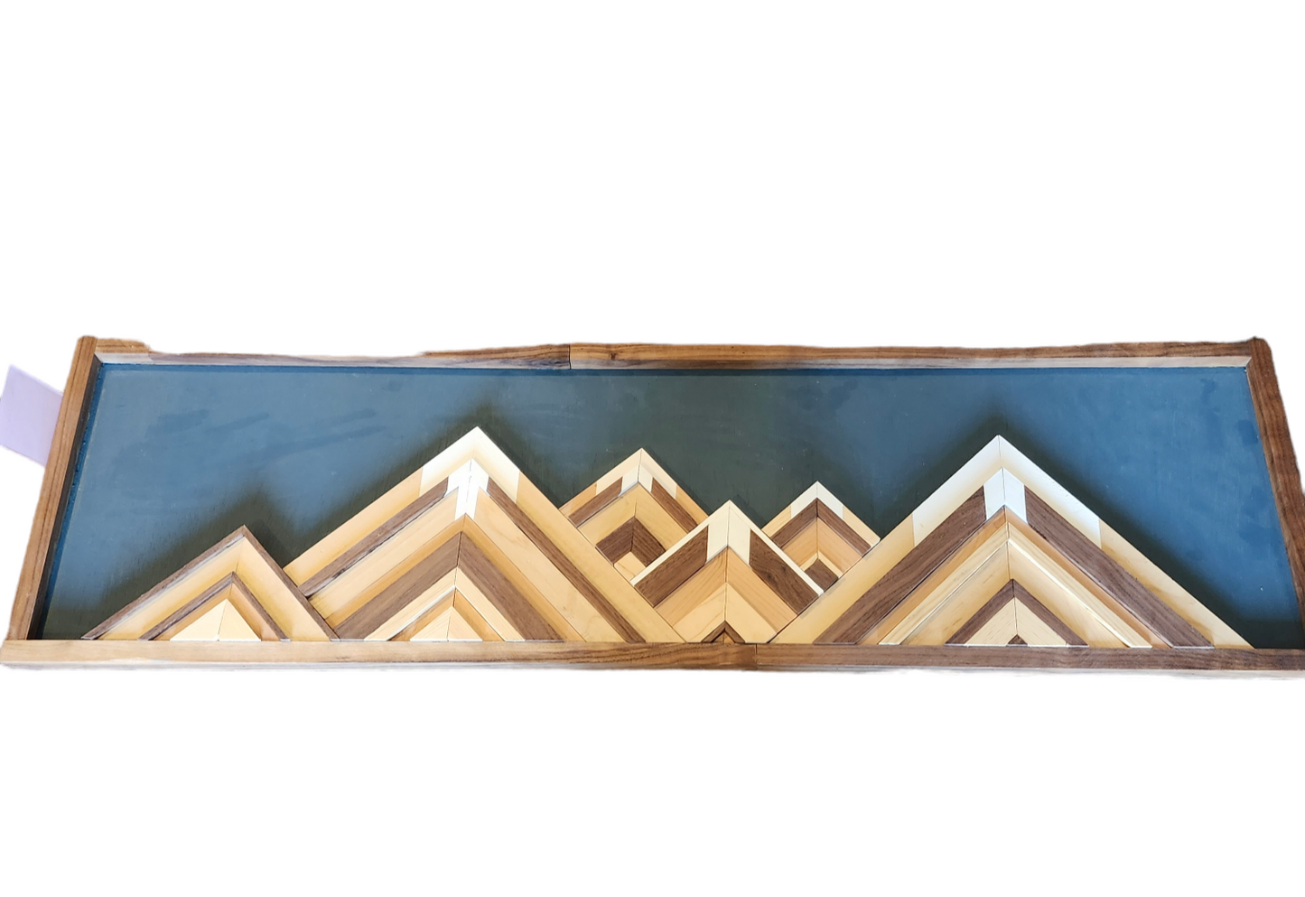 Wooden Mosaic Mountain Range