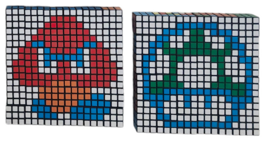 Mario Rubik's Cube Mosaics