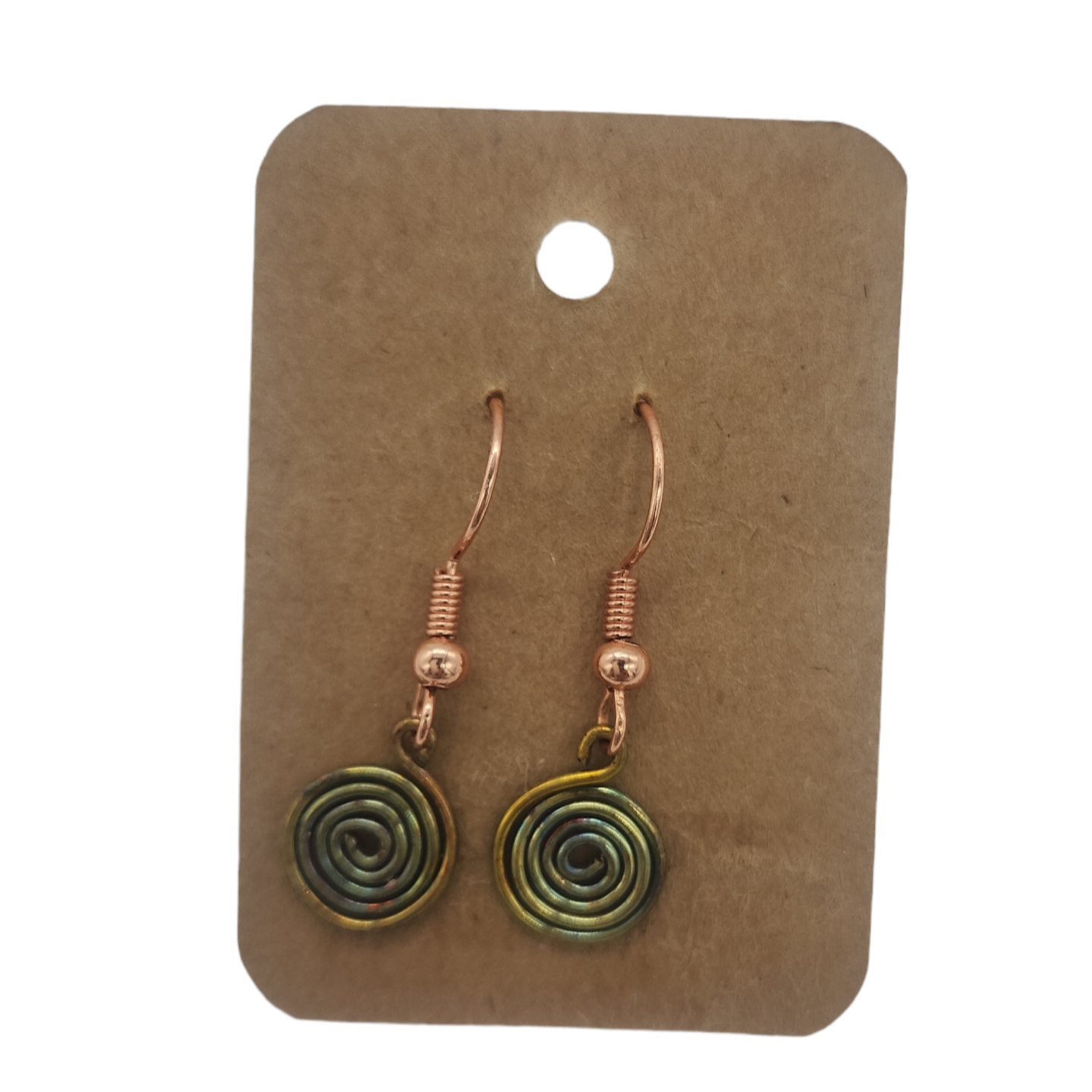 Spiral Copper Wire Earrings