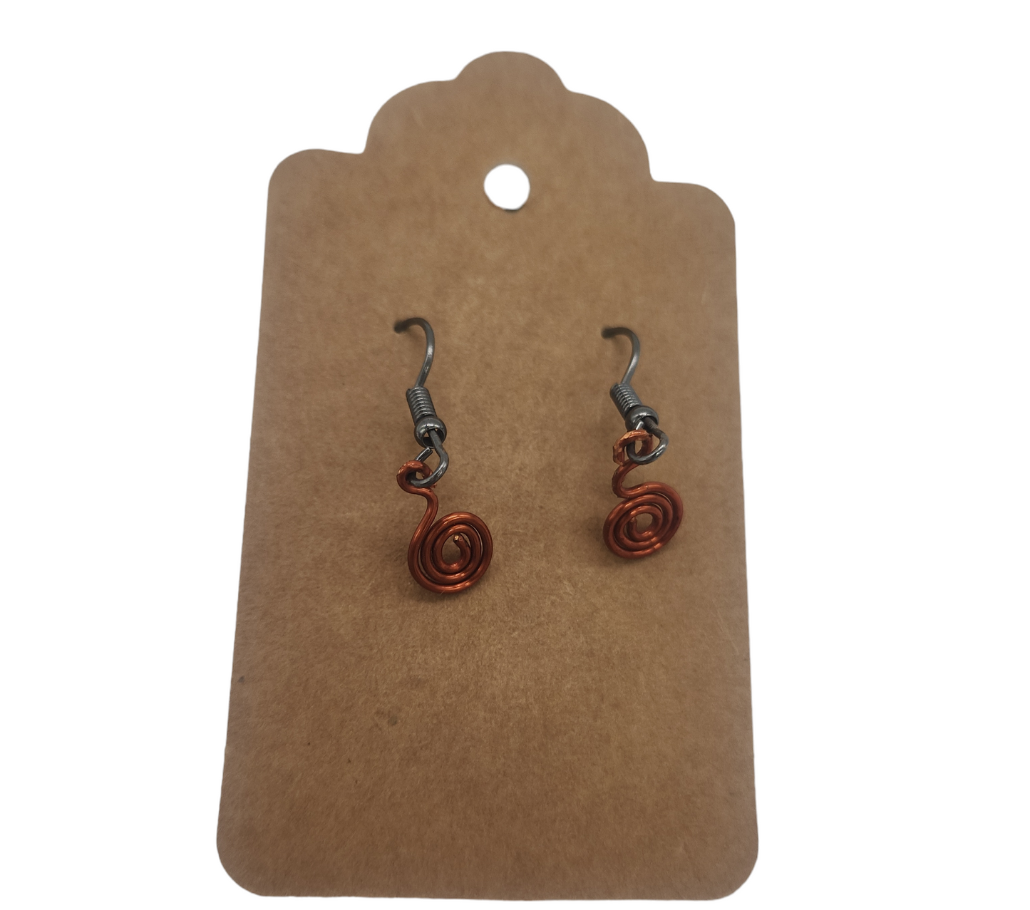 Spiral Copper Wire Earrings