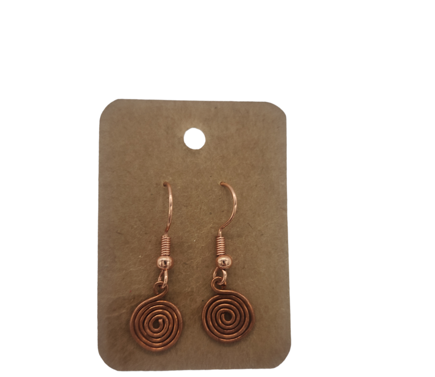 Spiral Copper Wire Earrings