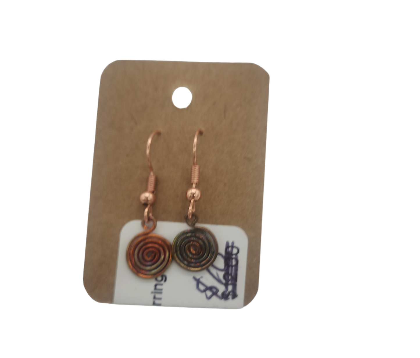 Spiral Copper Wire Earrings