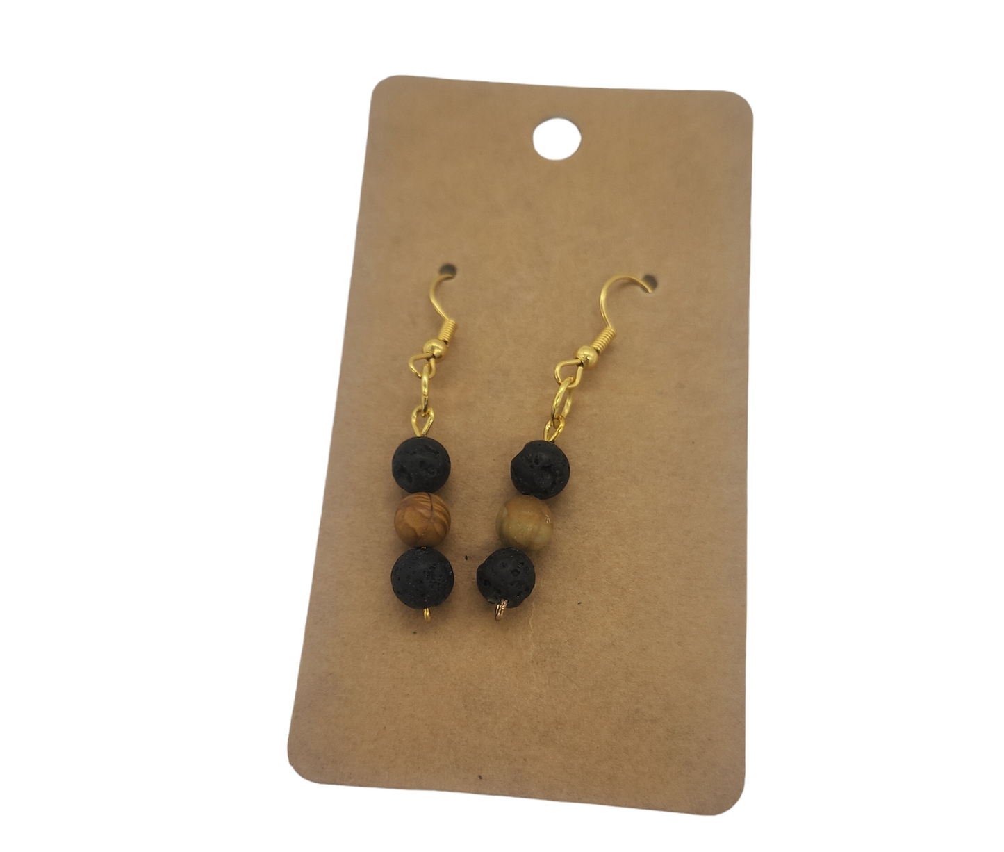 Earth-Toned Gemstone Earrings