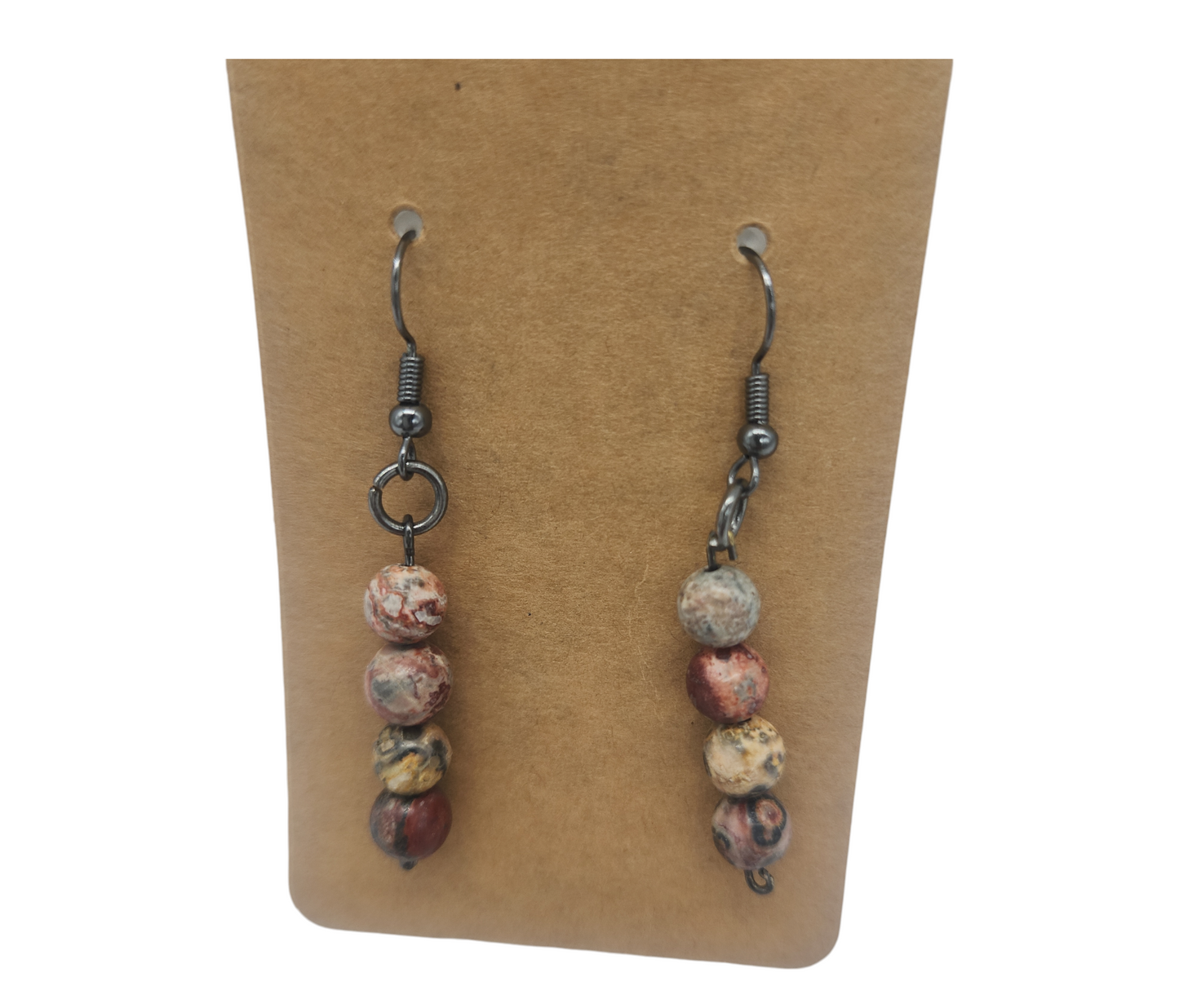 Earth-Toned Gemstone Earrings