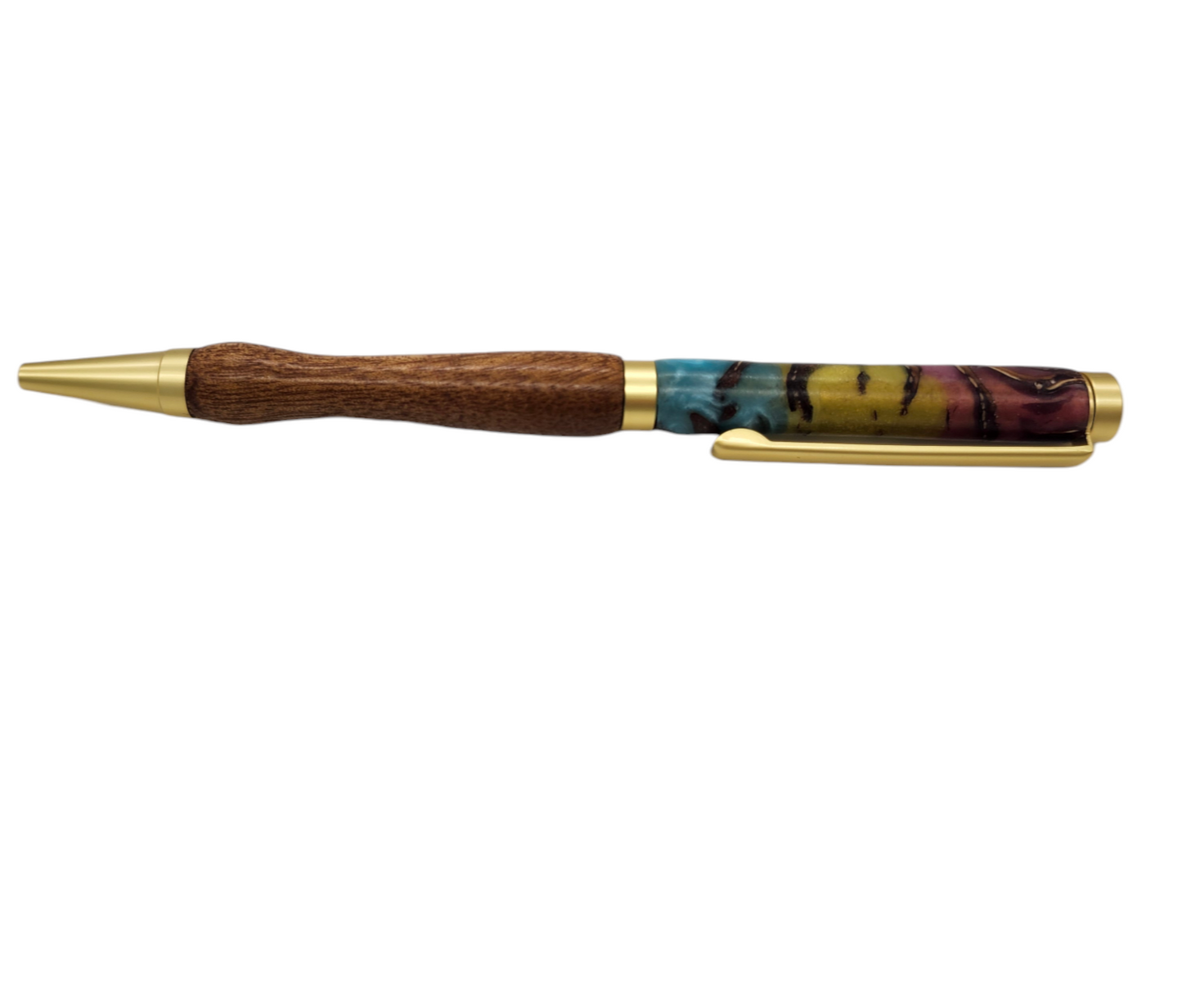 Pansexual Pinecone Pride Pen: Hand-Turned Slimline Design