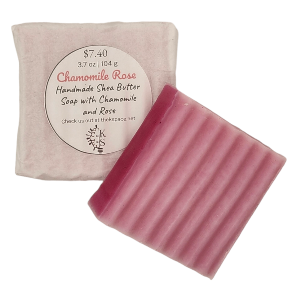 Chamomile Rose Shea Butter Soap: Vegan and Naturally Scented