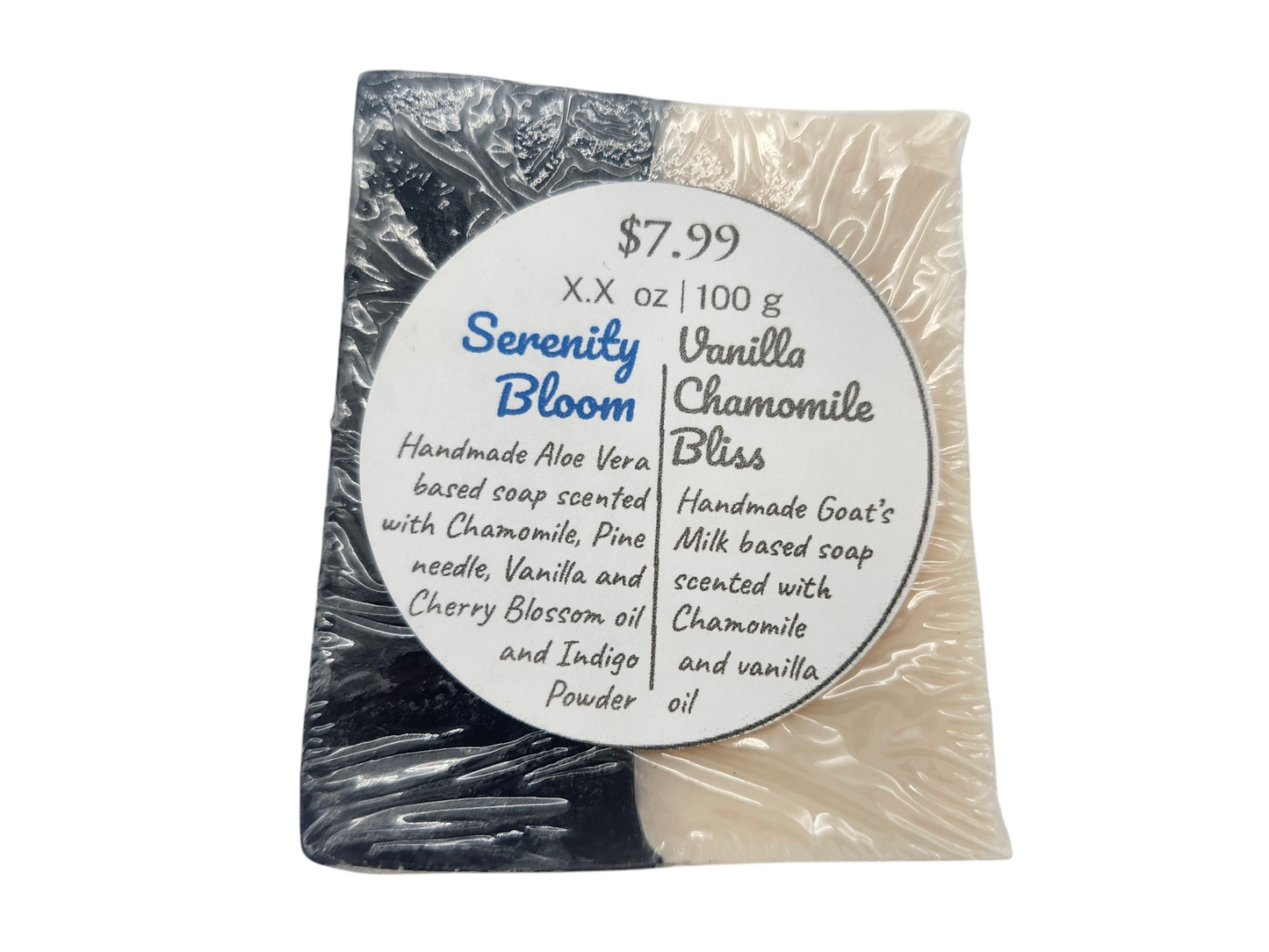 Serenity Bloom Aloe Vera + Vanilla Chamomile Bliss Goat's Milk Soap