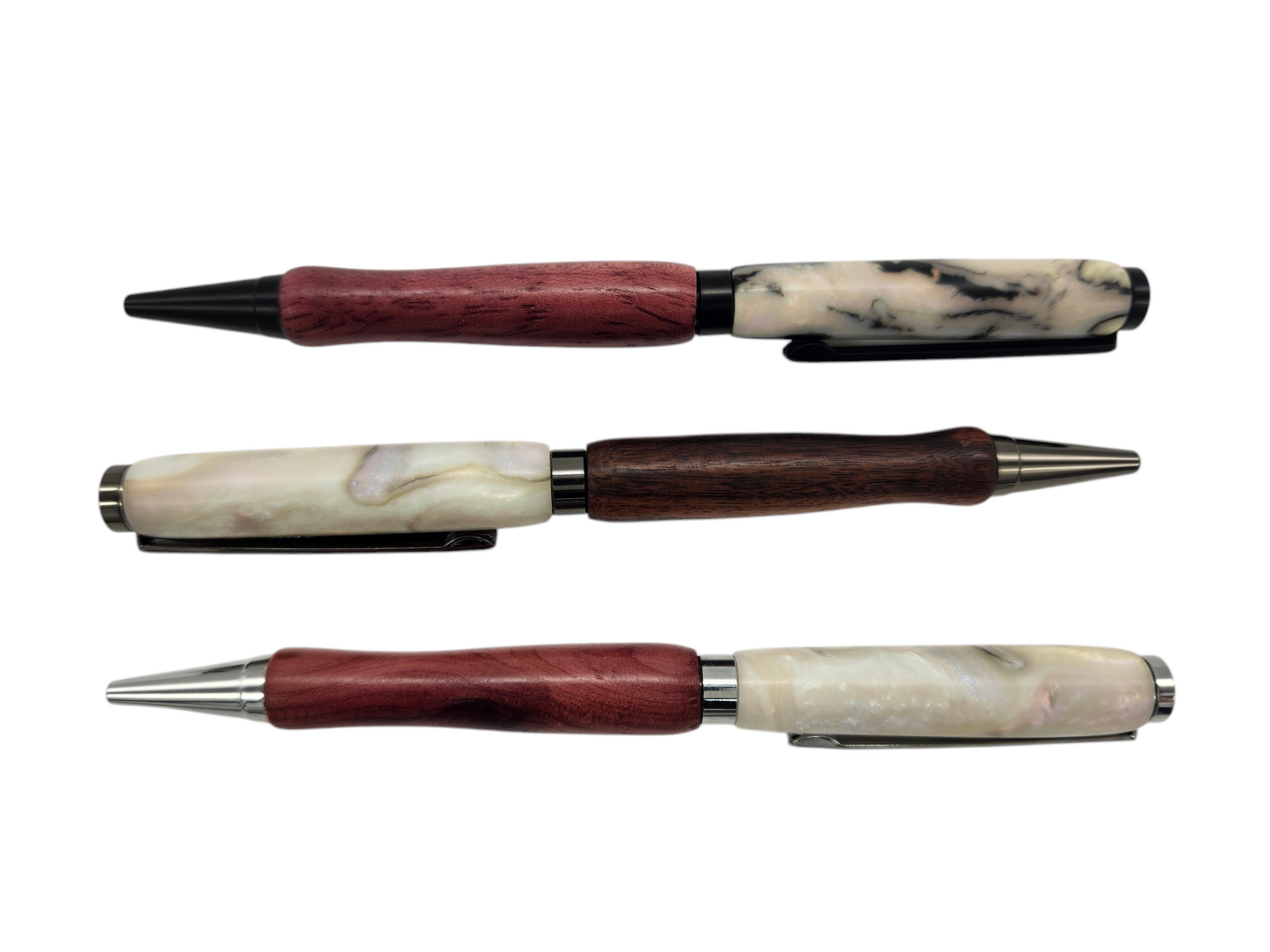 Faux Abalone Acrylic Hand-Turned Pens