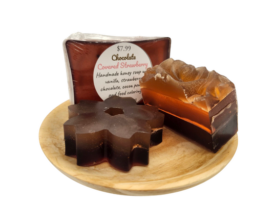 Chocolate Covered Strawberry Honey Soap