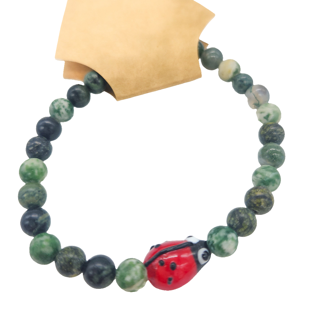 Ladybug Gemstone Bracelets