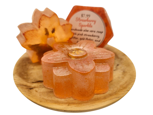 Strawberry Sparkle Aloe Vera Soap