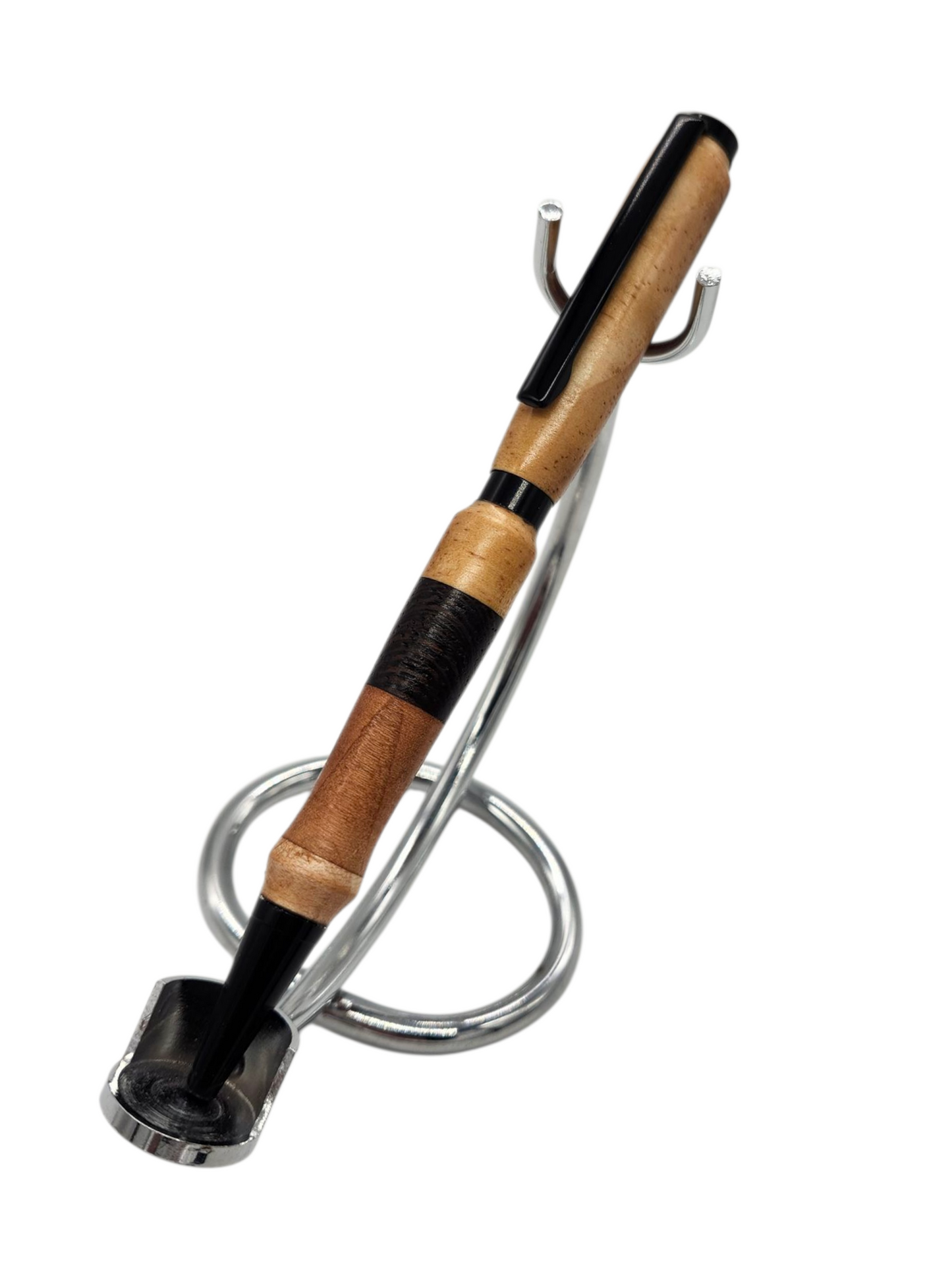 Patchwork Wood Pen: Hand-Turned Slimline Design