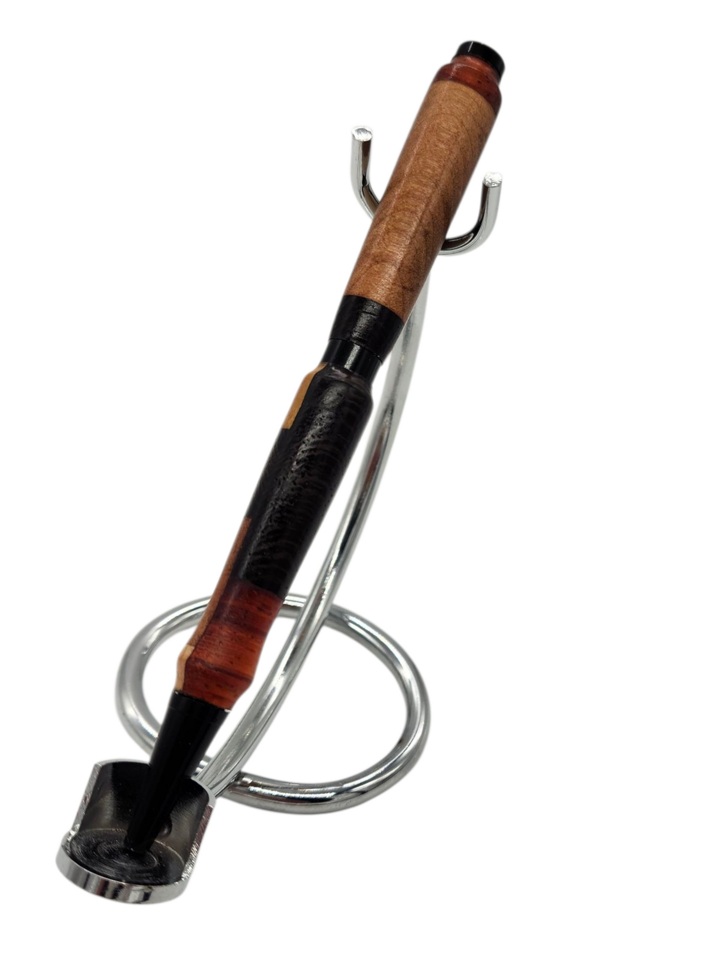 Patchwork Wood Pen: Hand-Turned Slimline Design